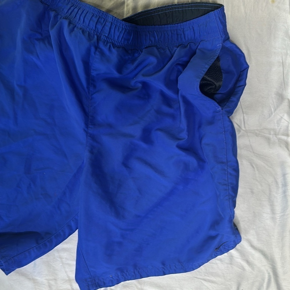NIKE Mens Blue Swim Trunks Size Medium - Picture 6 of 9
